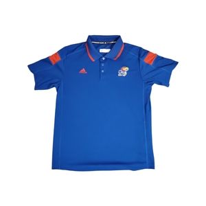 Jayhawks KU Kansas shirt. Adidas polo